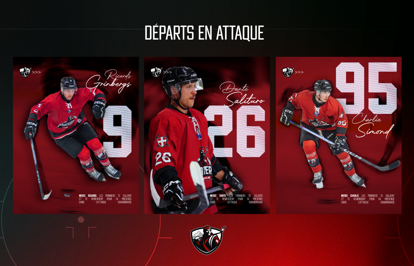 3 départs en attaque !